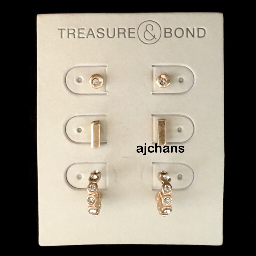 Treasure & Bond Trio Earrings Set